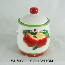 2016 wholesale handpainting ceramic tea bag caddy,ceramic tea container